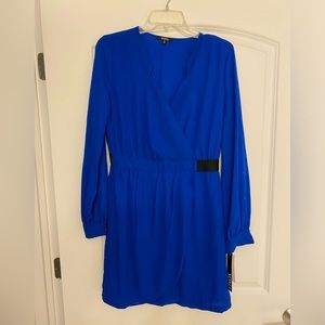 XOXO Cobalt blue wrap dress